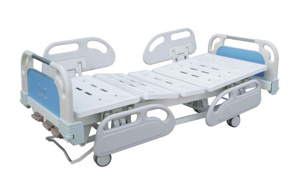 ABS沖孔三搖護(hù)理床（中控剎車、四小護(hù)欄）