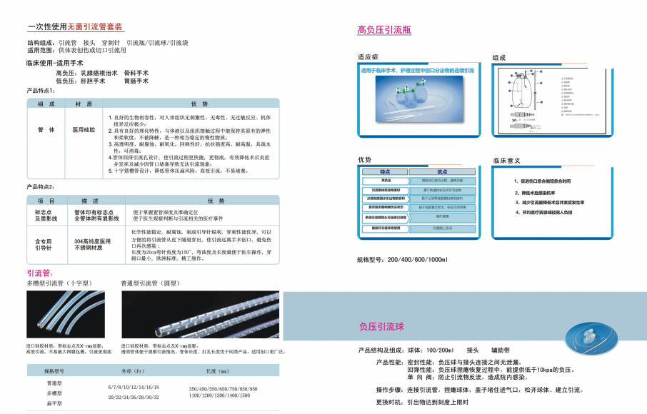 一次性使用無菌引流管套裝