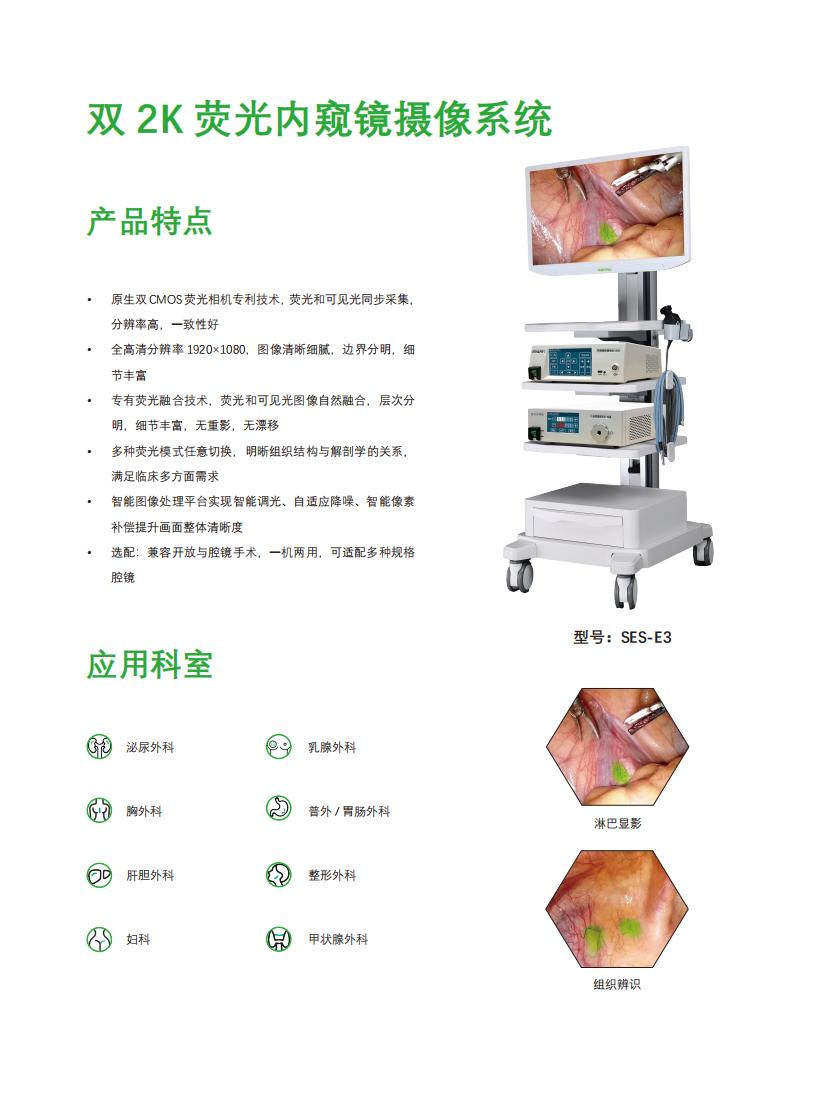 雙 2K 熒光內(nèi)窺鏡攝像系統(tǒng)